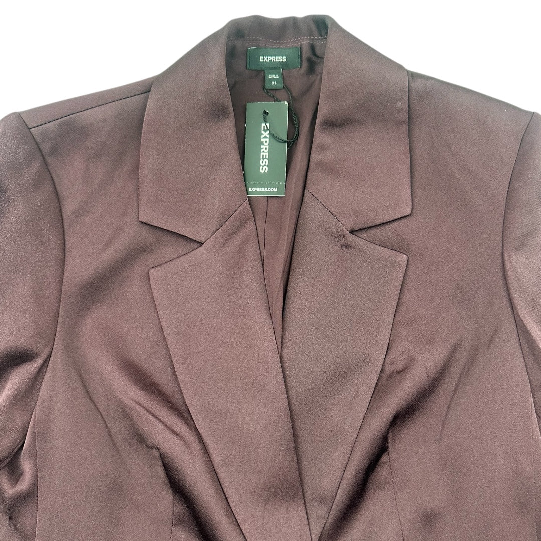 Express Satin Boyfriend Blazer NWT