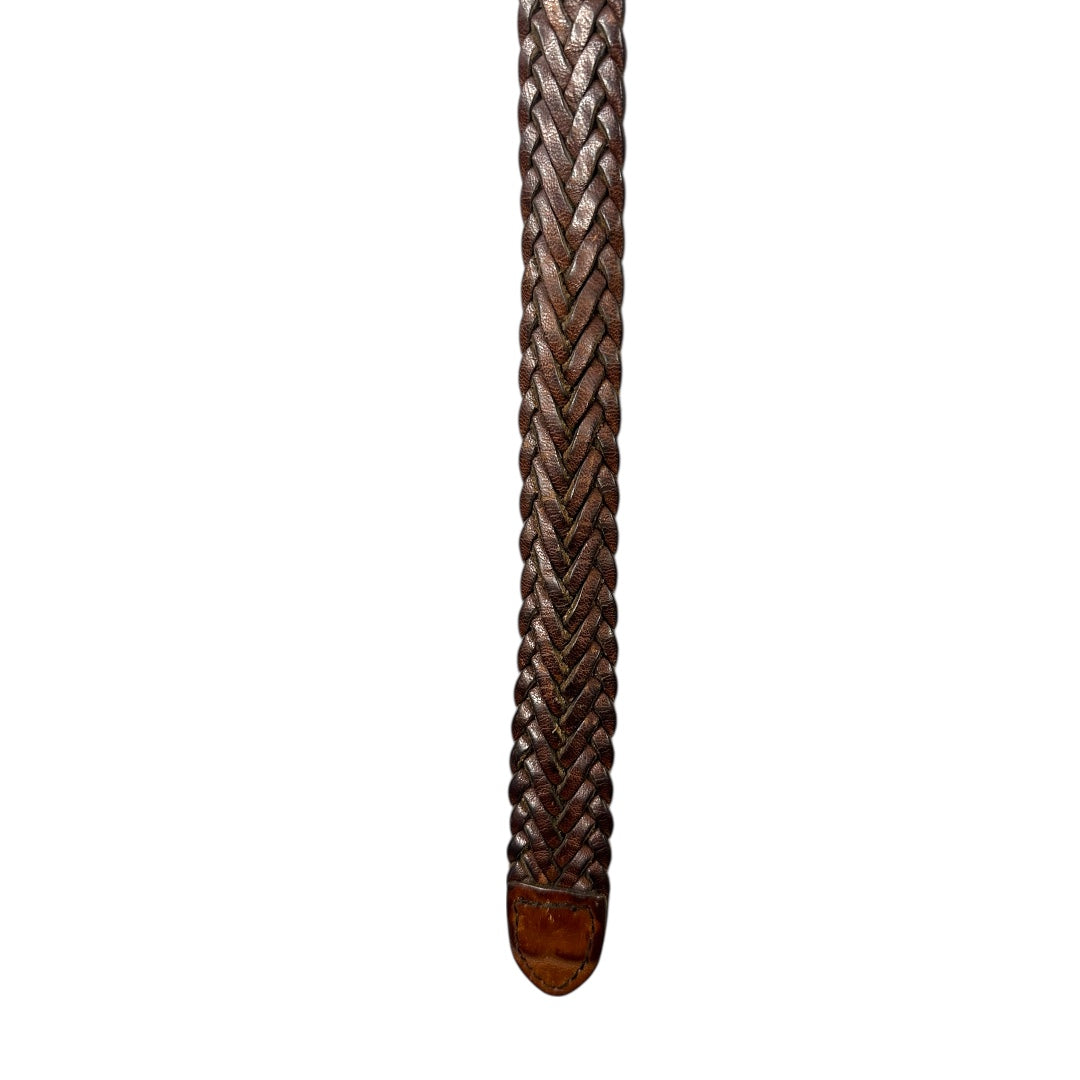 Docker's Woven Leather Belt