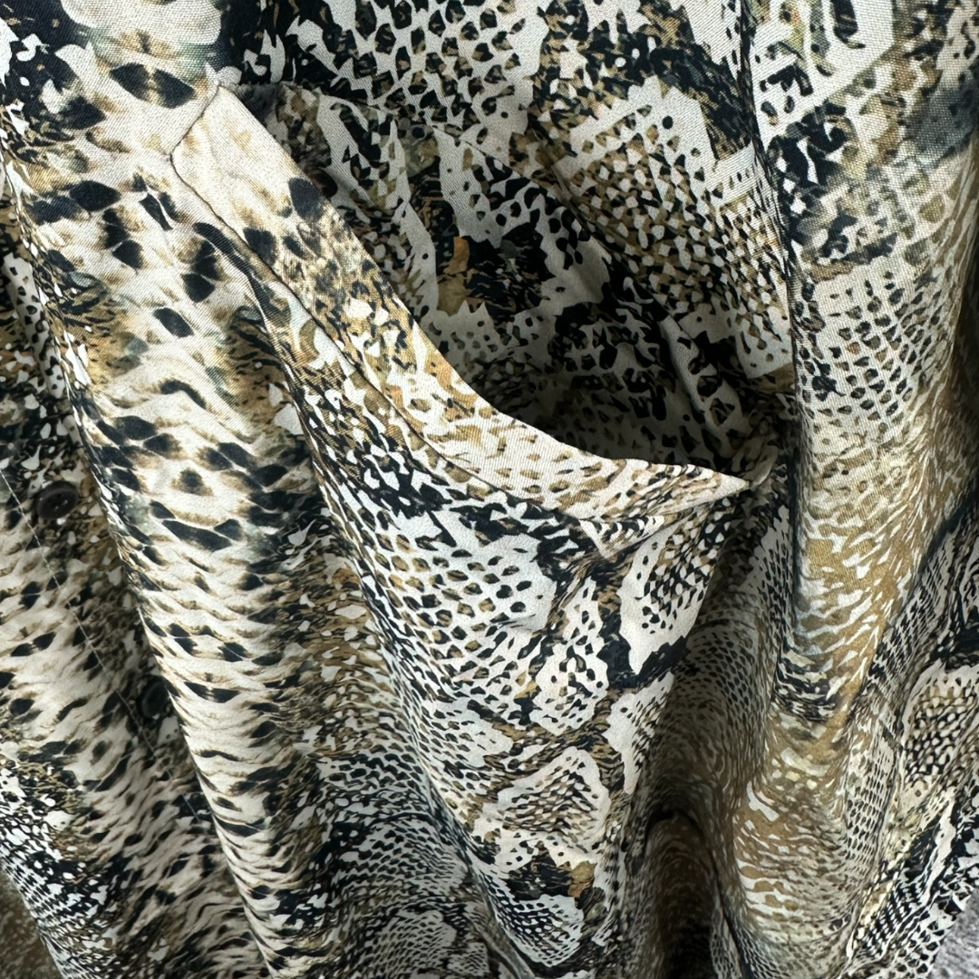 Long Snake Print Kaftan