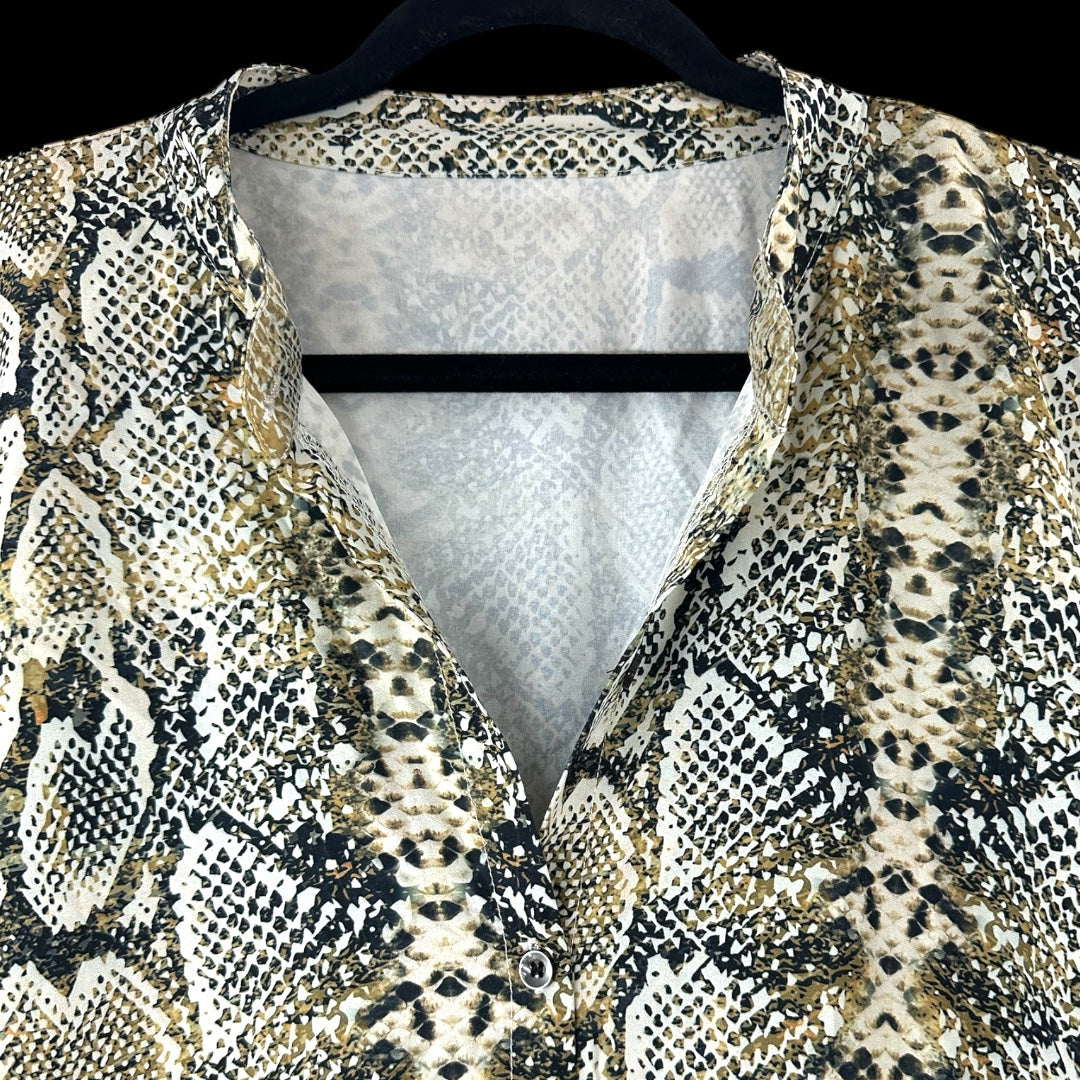 Long Snake Print Kaftan