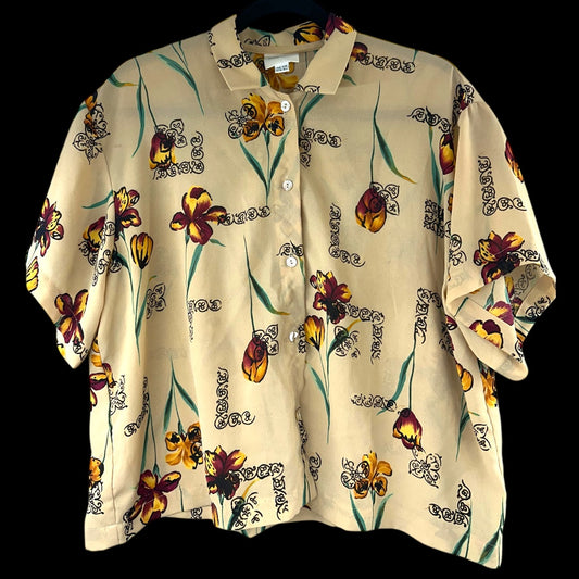 Vintage Linda Bertozzi Floral Blouse