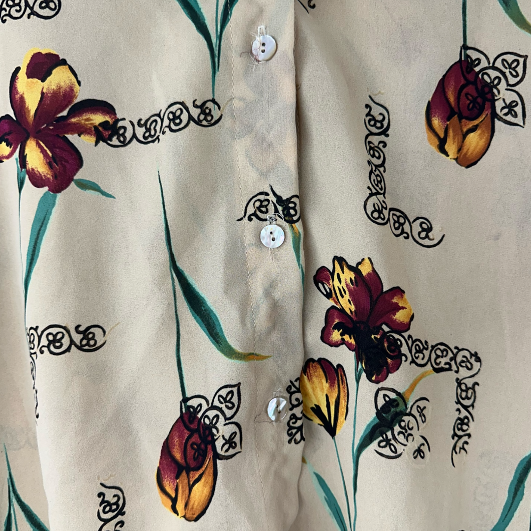 Vintage Linda Bertozzi Floral Blouse