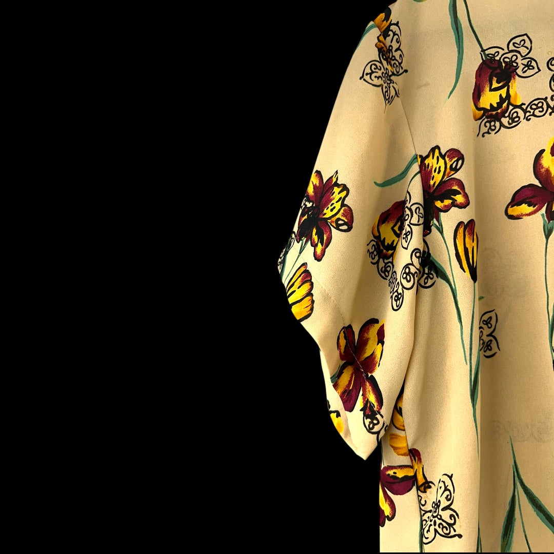 Vintage Linda Bertozzi Floral Blouse