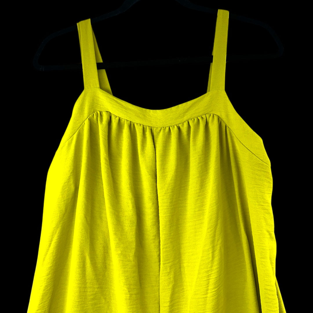 Chartreuse Wide Leg Jumpsuit