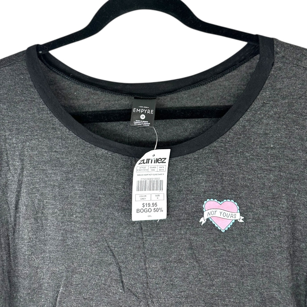 Empyre Ringer T-Shirt with Heart and Arrow Graphic