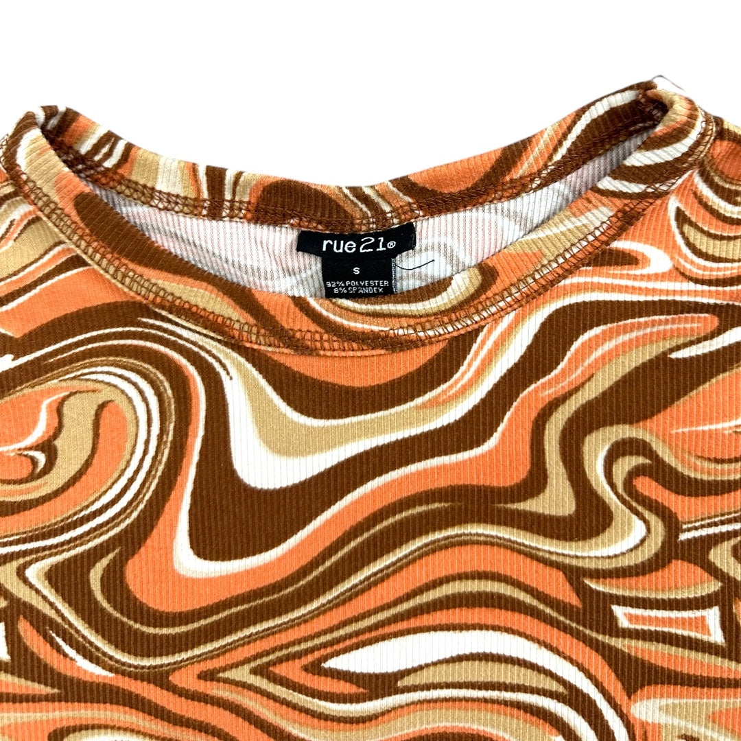 Rue21 Swirl Top Psychedelic