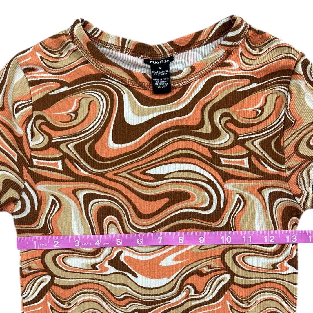 Rue21 Swirl Top Psychedelic