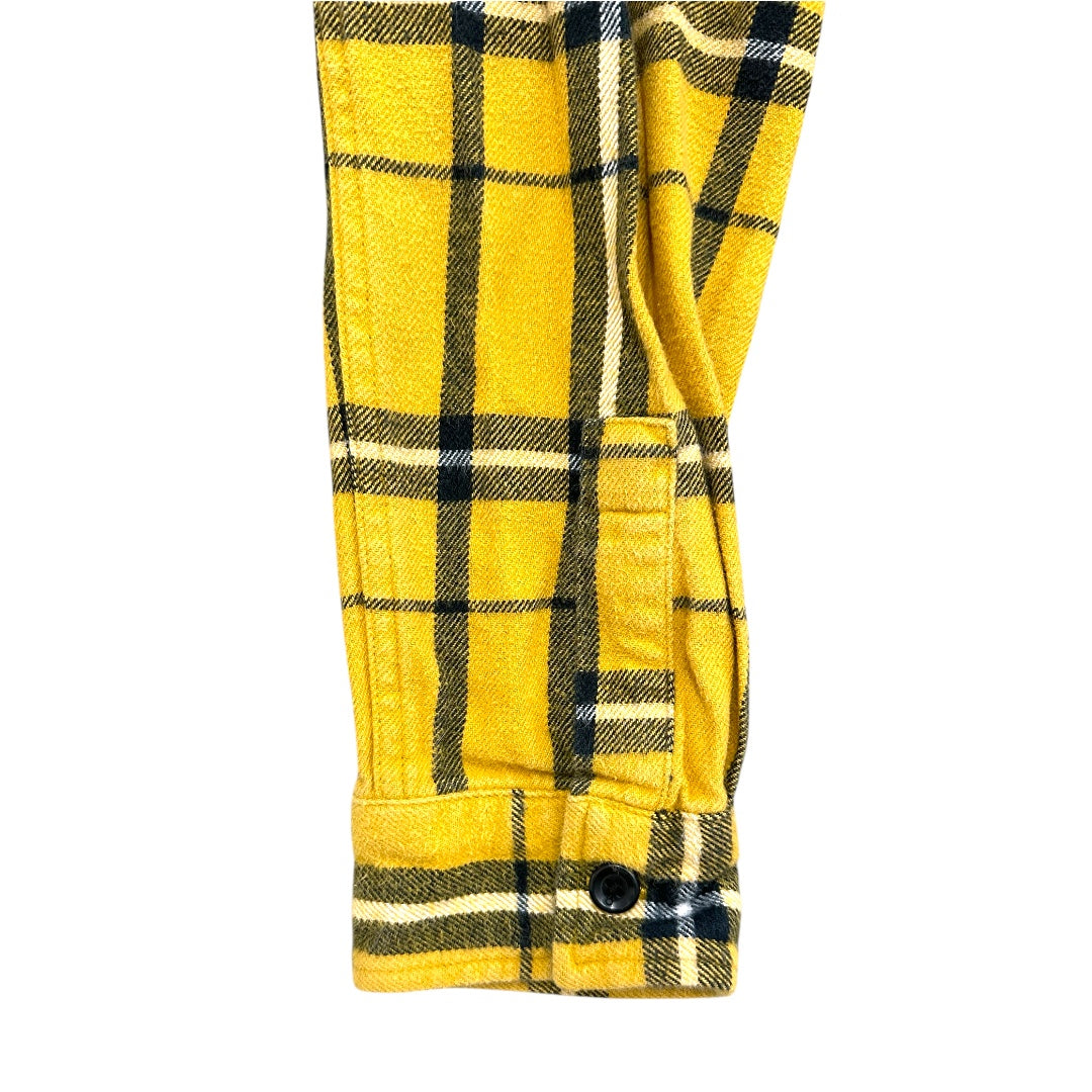 Original Use Men's Long Sleeve Hooded Flannel Shirt