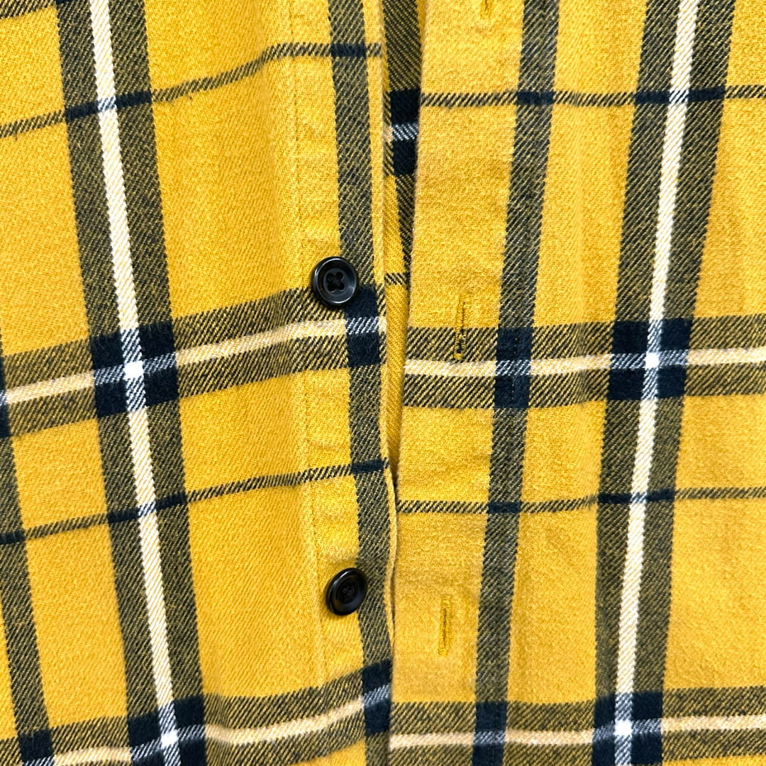 Original Use Men's Long Sleeve Hooded Flannel Shirt