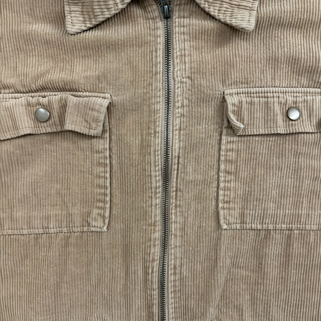 Celebrity Pink Cropped Corduroy Zip Up Jacket