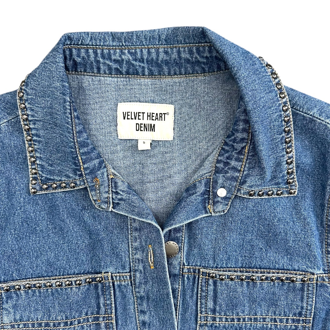 Velvet Heart Denim Studded Jacket