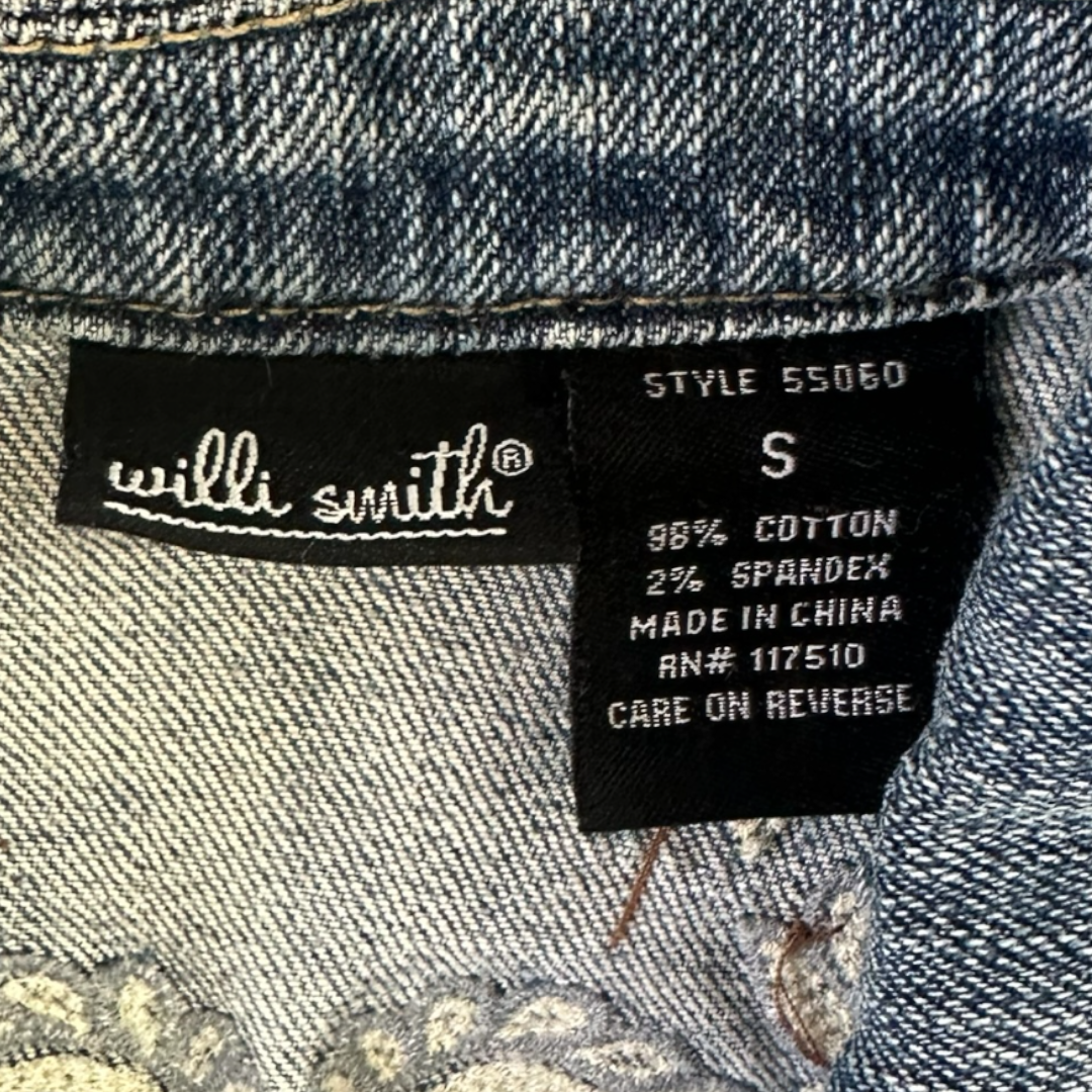 Willi Smith Embroidered Denim Jacket