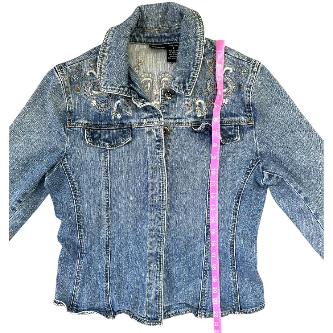 Willi Smith Embroidered Denim Jacket