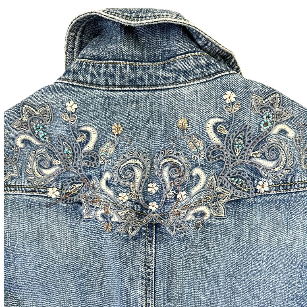Willi Smith Embroidered Denim Jacket