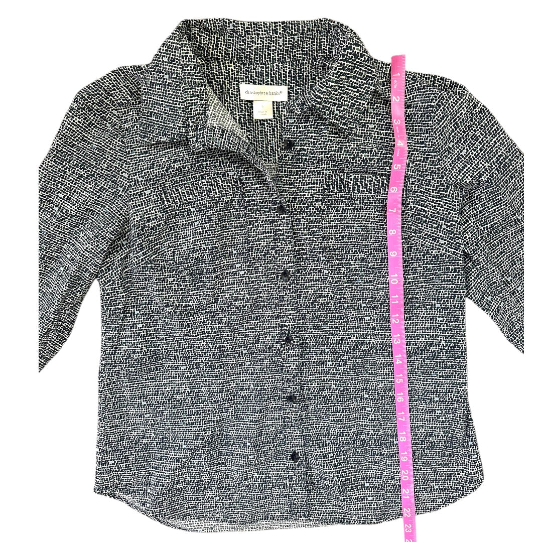 Christopher & Banks Long Sleeve Button Down Shirt