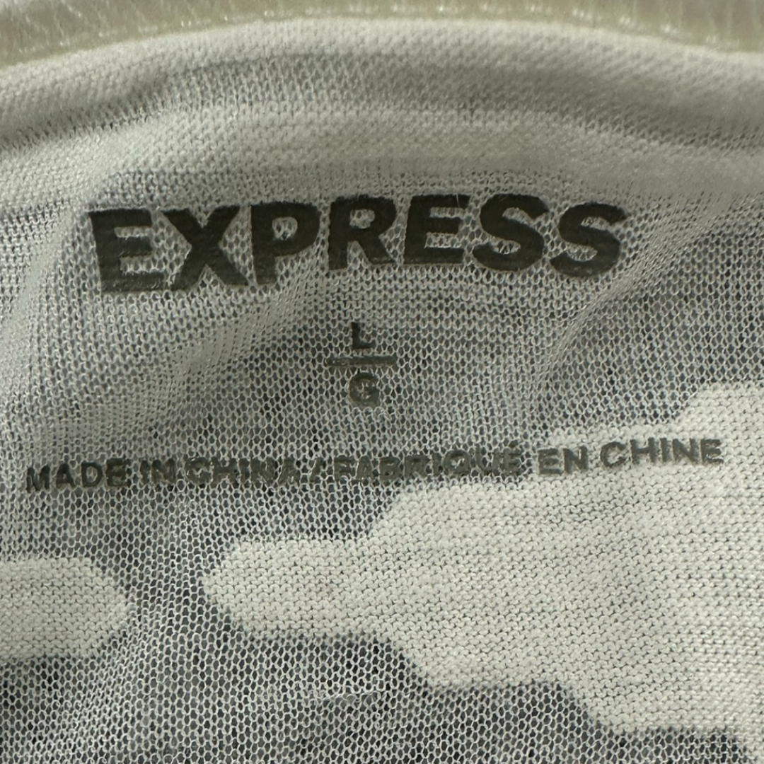 Express Multicolor Sequin Racerback Tank Top