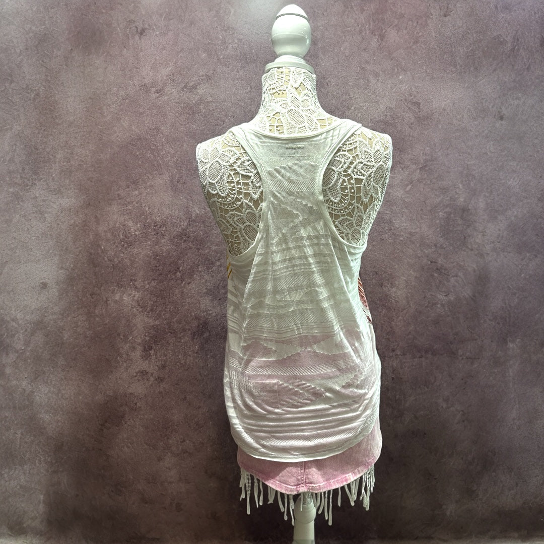 Express Multicolor Sequin Racerback Tank Top