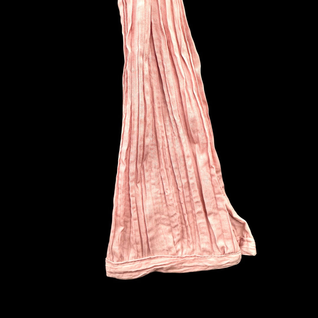 Apt. 9 Pink Pleated Long Sleeve Blouse