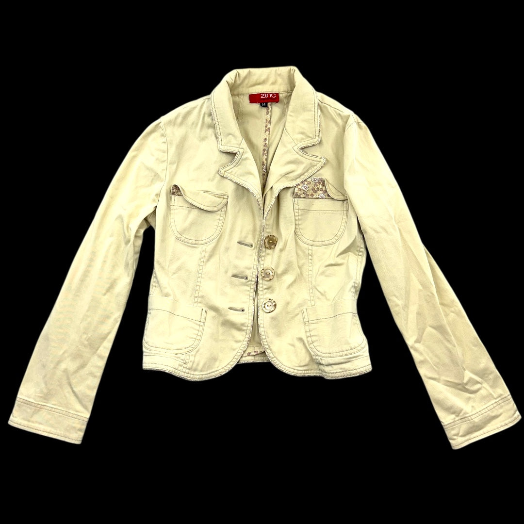 Zinc Soft Buttery Yellow Utility Blazer
