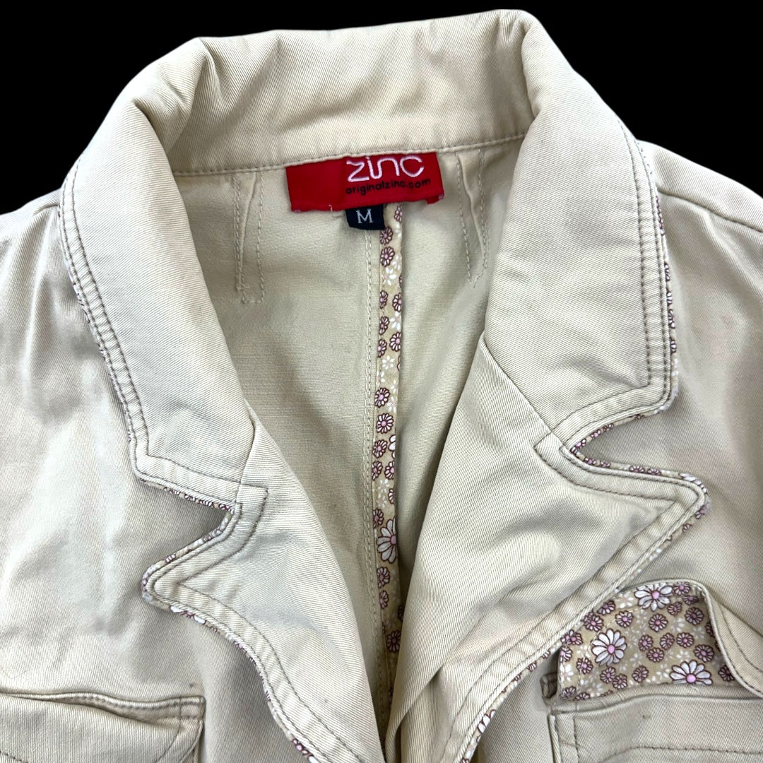 Zinc Soft Buttery Yellow Utility Blazer