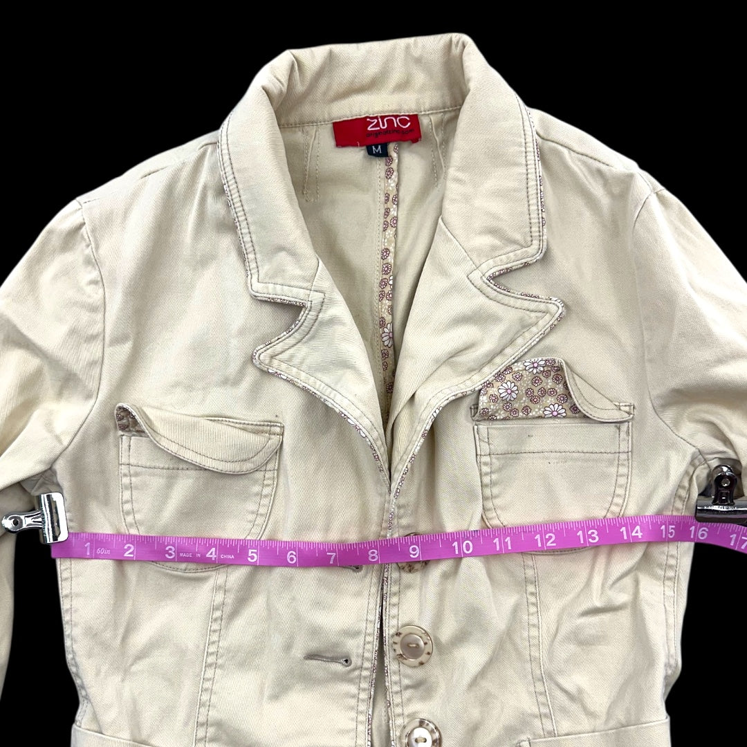 Zinc Soft Buttery Yellow Utility Blazer