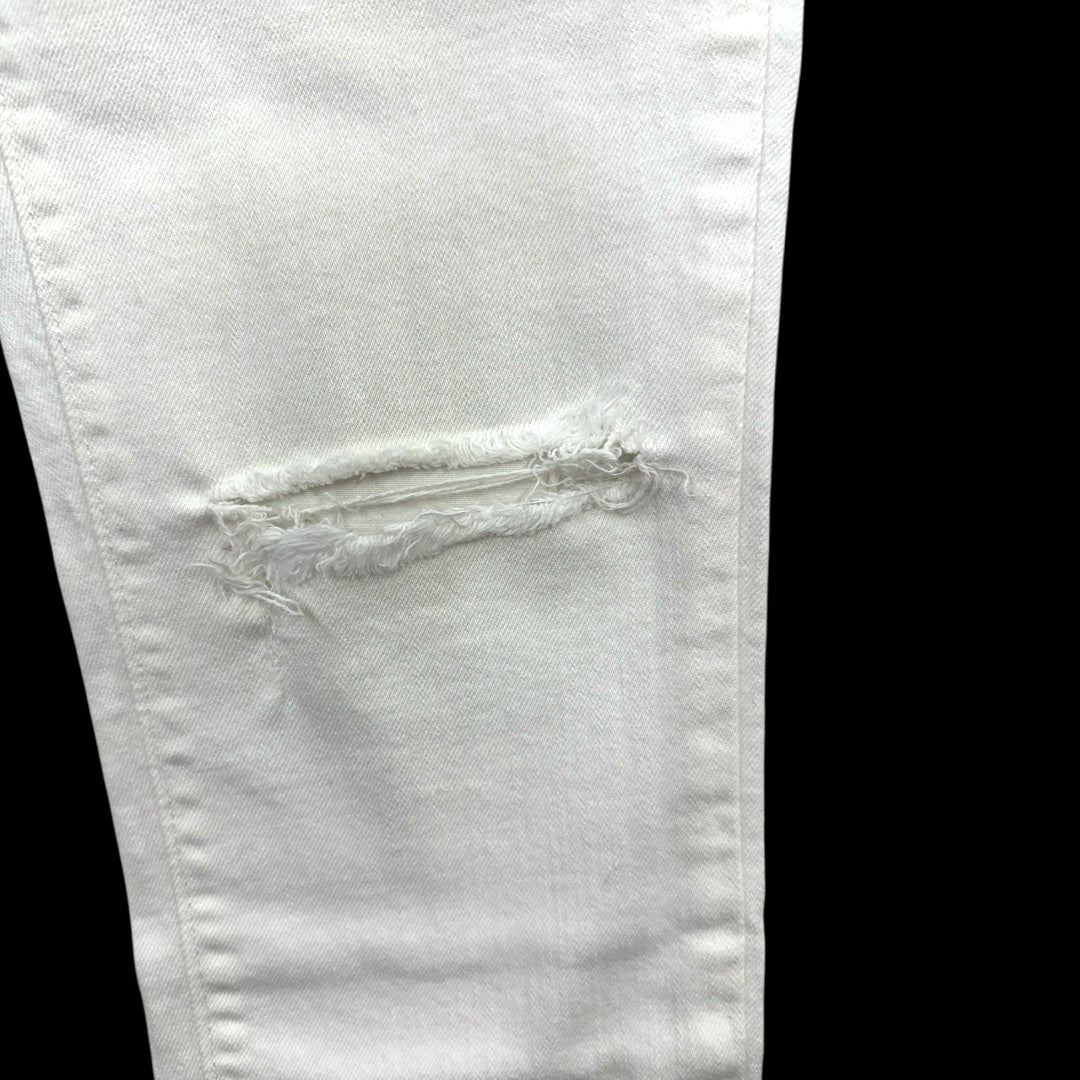 Levi's 711 White Distressed Skinny Jeans