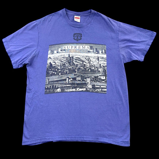 Supreme Fiorenza Tee In Light Purple From The Spring/Summer 2018