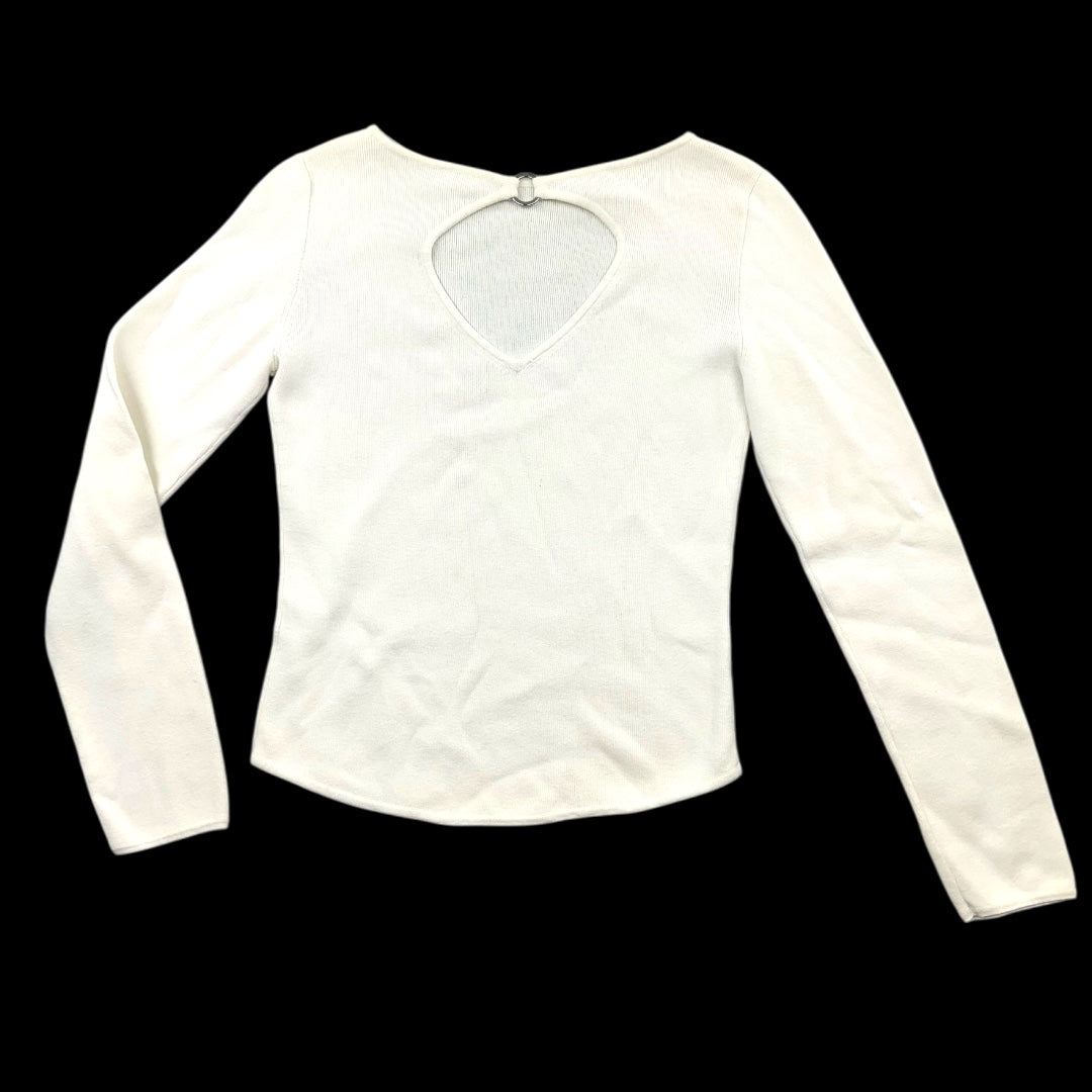 Long Sleeve Top With Keyhole Cutout