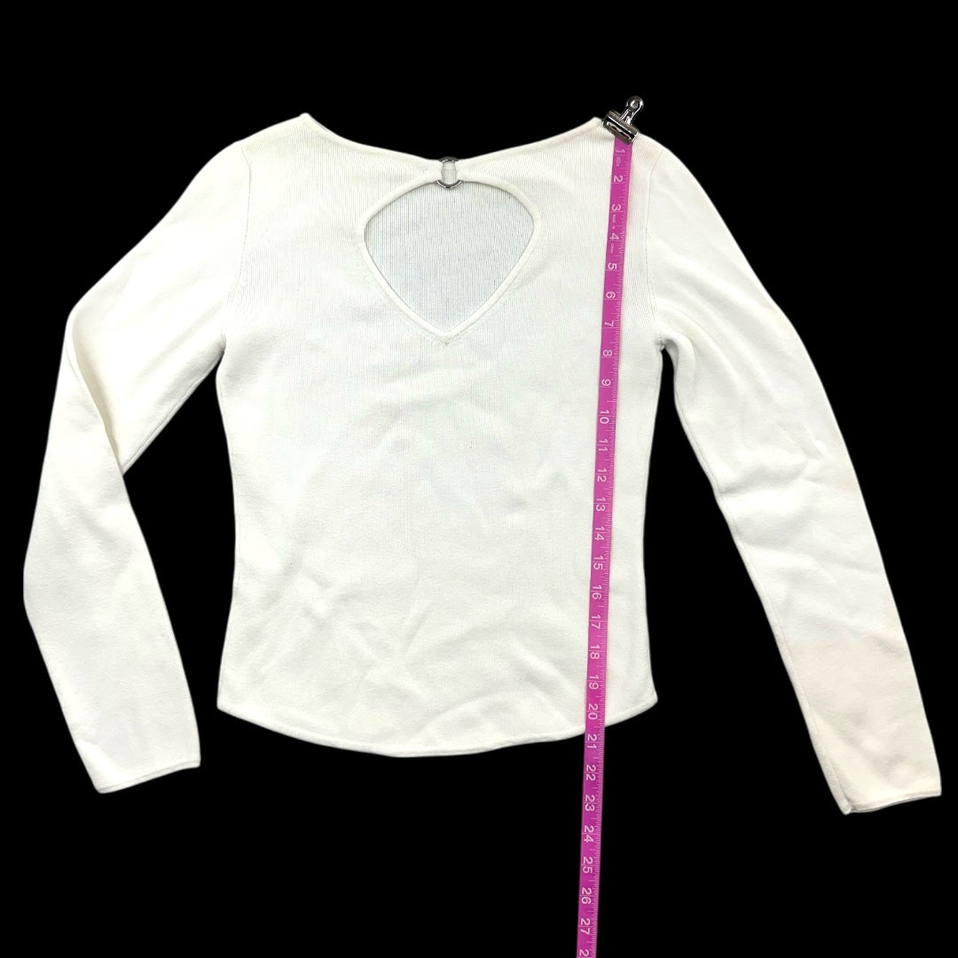 Long Sleeve Top With Keyhole Cutout