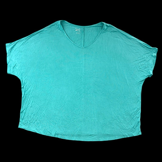 24/7 by Maurice's Turquoise V Neck Tee