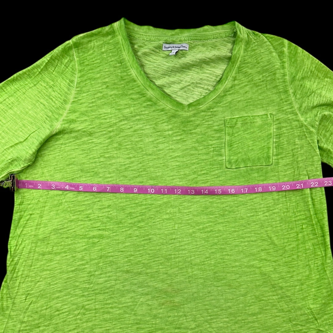 Sunsets & Sweet Tea's 3/4 Sleeve V Neck Tee