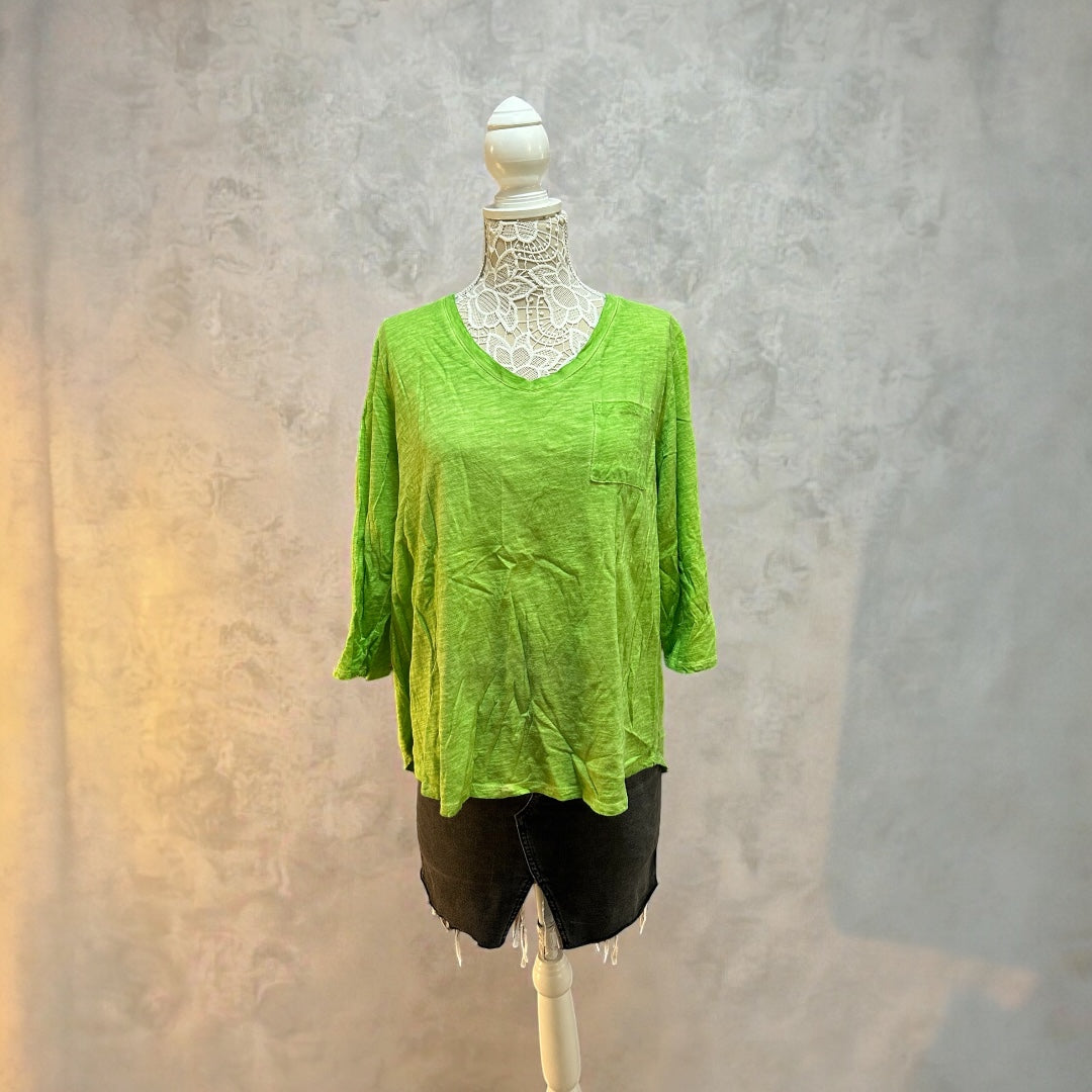 Sunsets & Sweet Tea's 3/4 Sleeve V Neck Tee