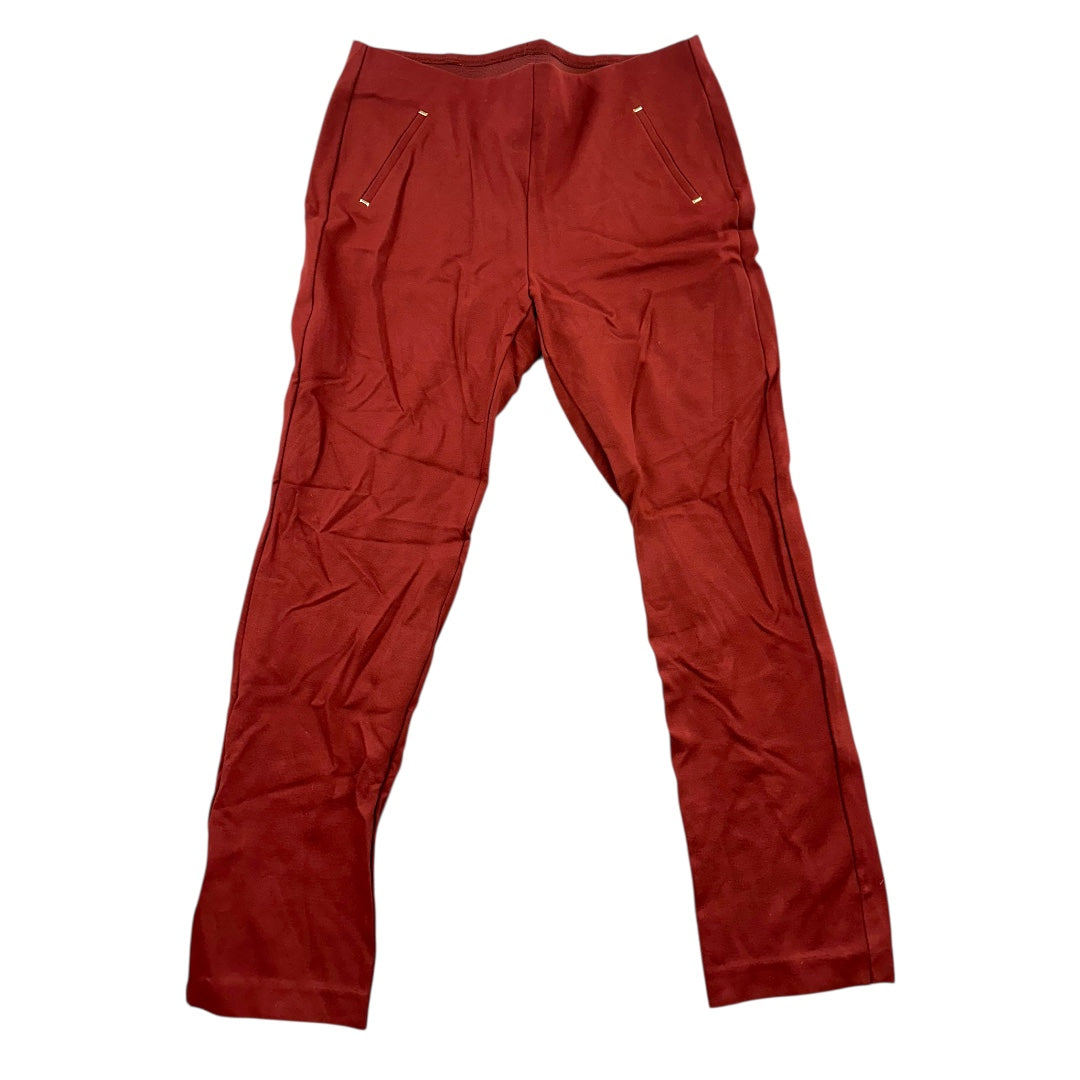 Stretchy Straight Pants With Pockets