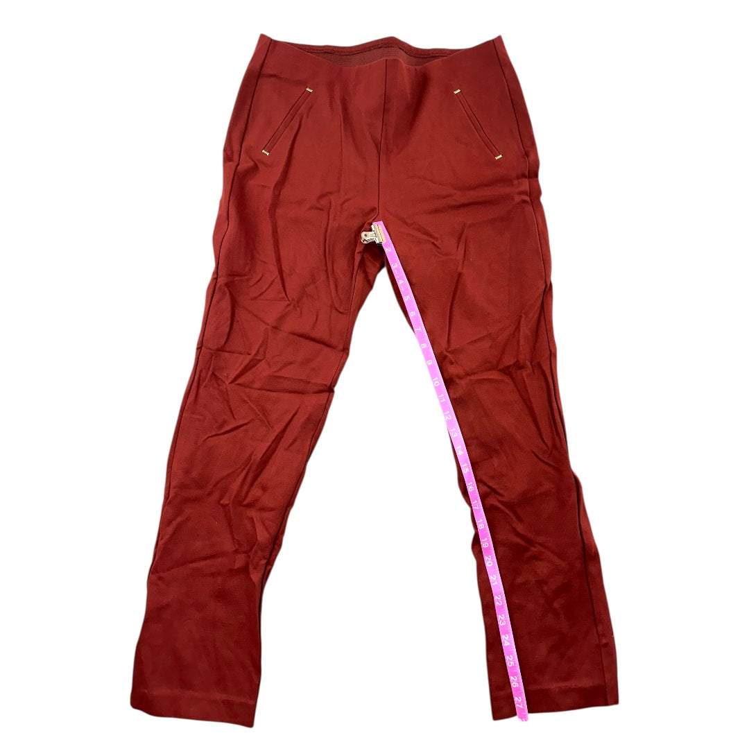 Stretchy Straight Pants With Pockets
