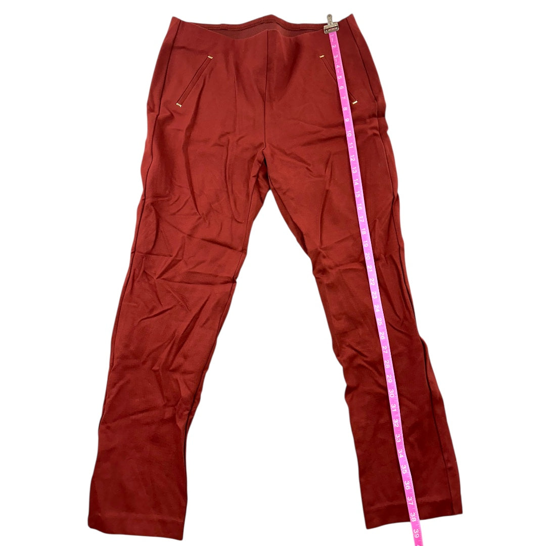 Stretchy Straight Pants With Pockets