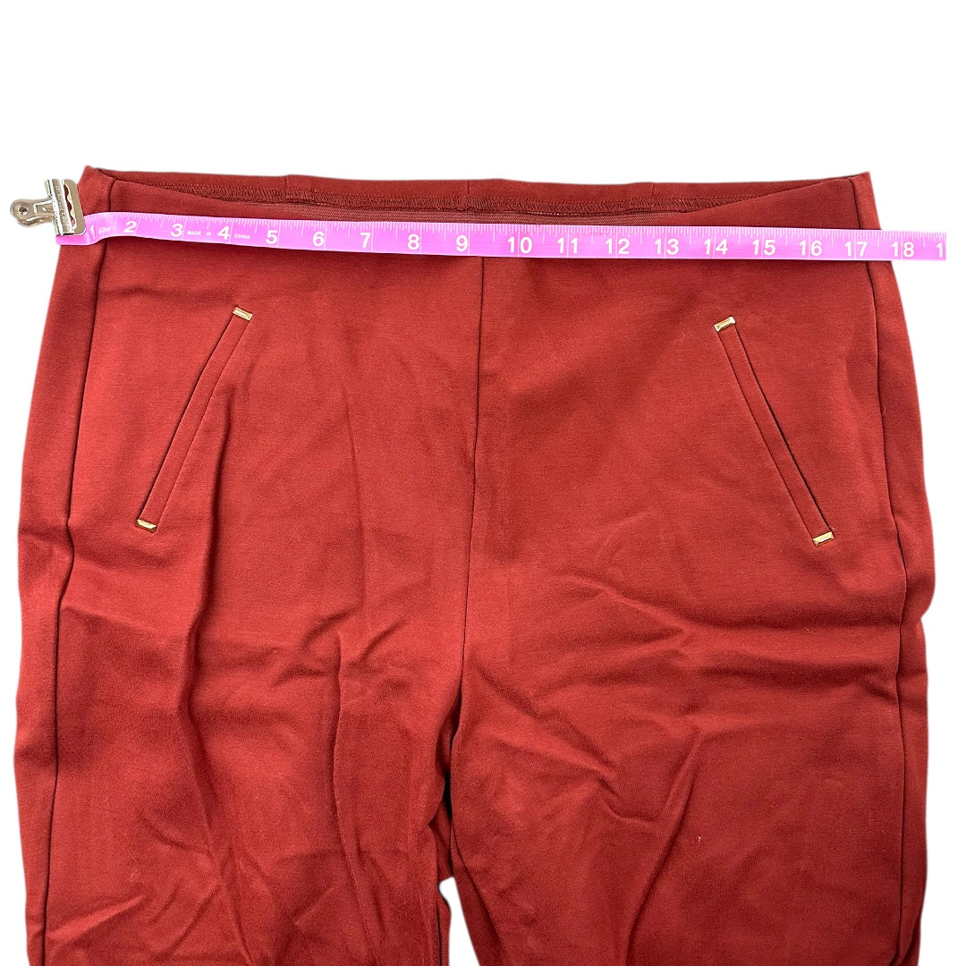 Stretchy Straight Pants With Pockets