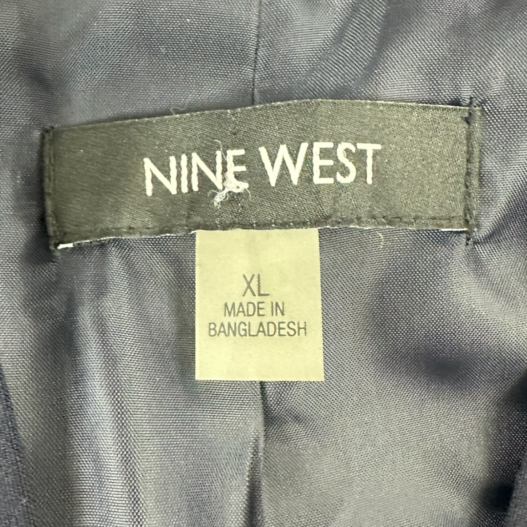 Nine West Open Front Navy Blazer