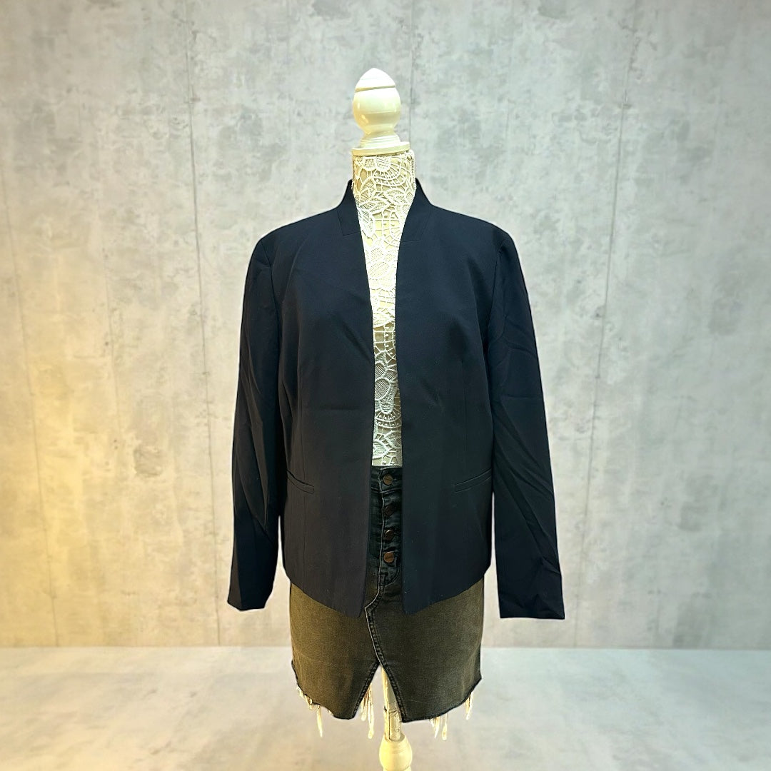 Nine West Open Front Navy Blazer