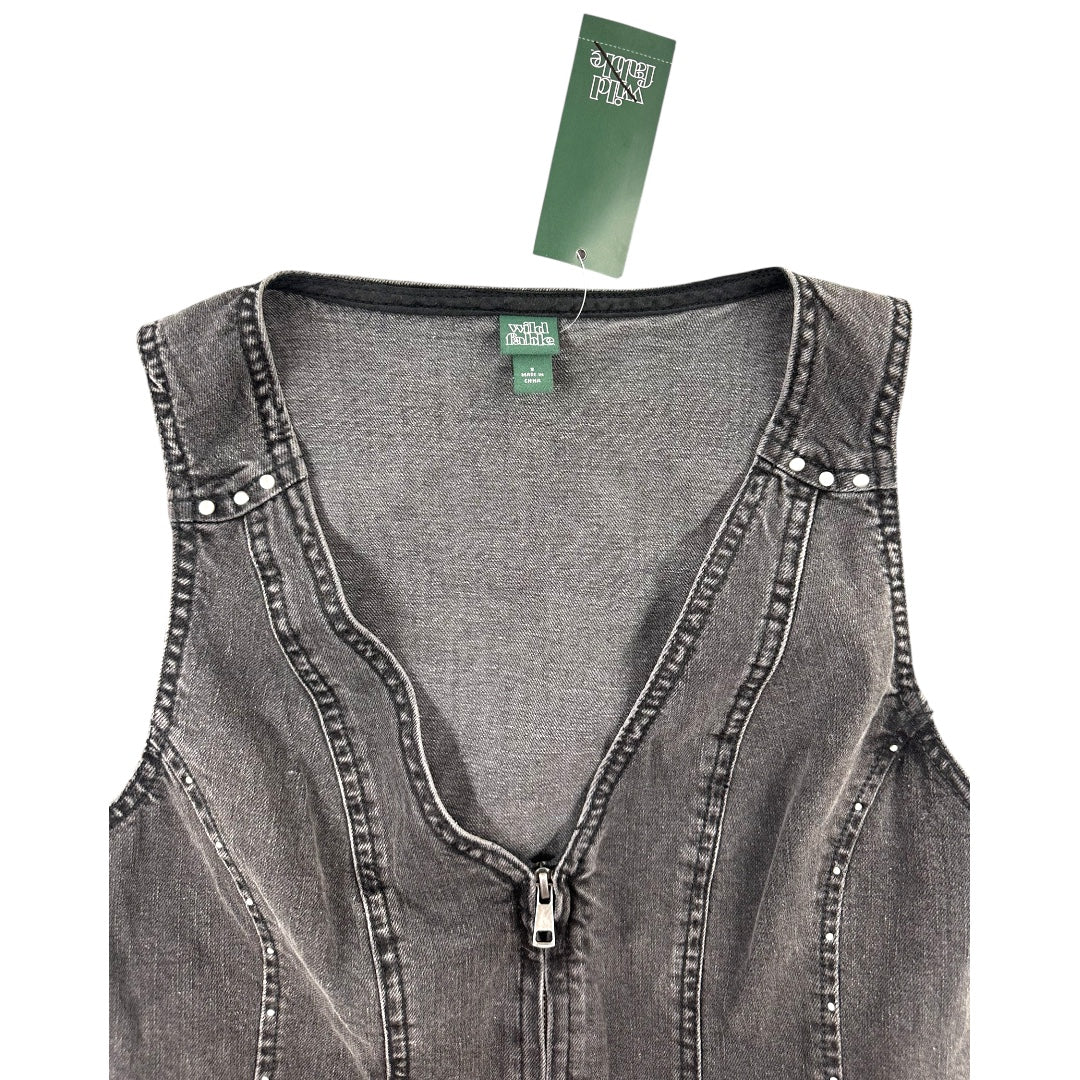 Wild Fable Women's Studded Denim Vest Top