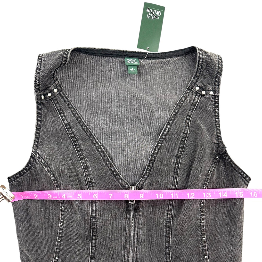 Wild Fable Women's Studded Denim Vest Top