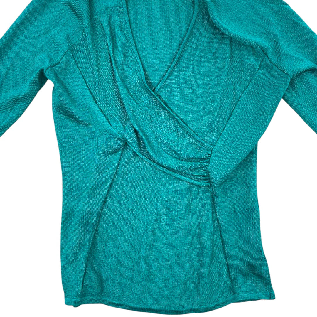 Jones New York Long Sleeve Wrap Top