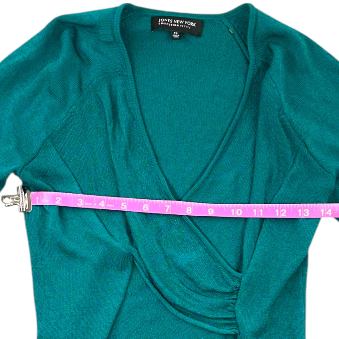 Jones New York Long Sleeve Wrap Top