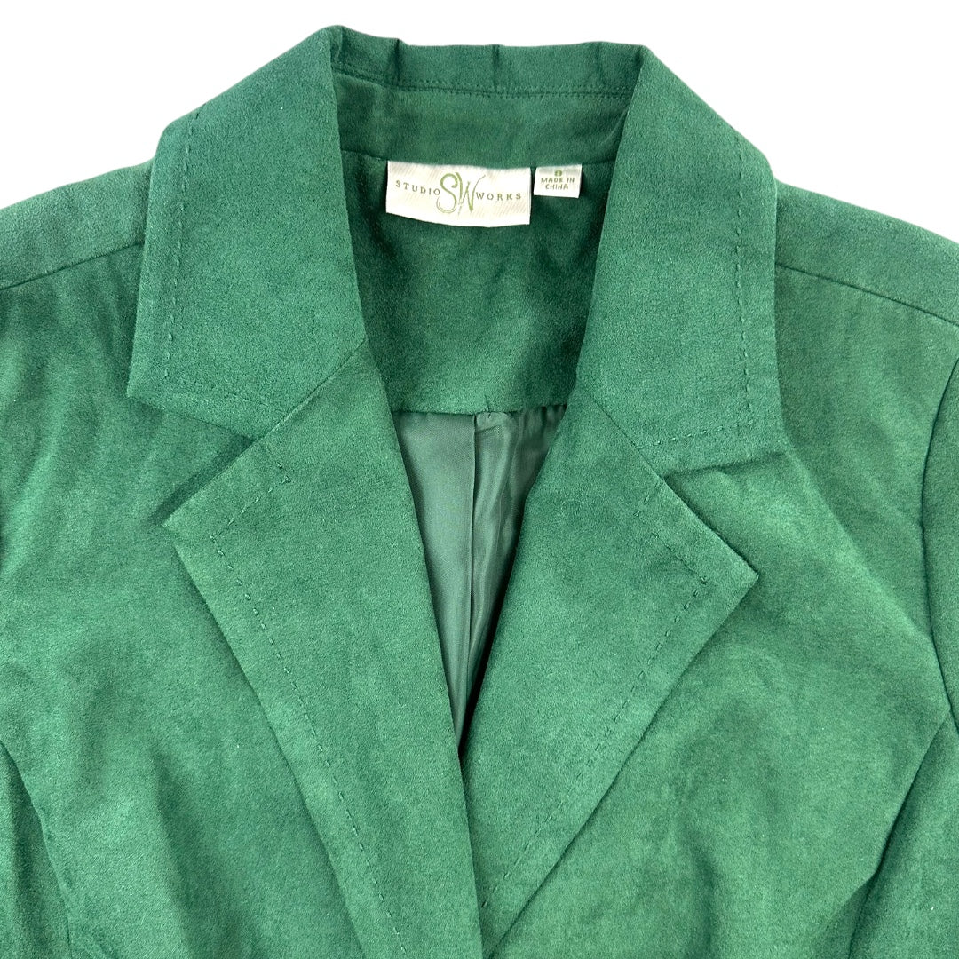 Studio Works Green Suede Blazer
