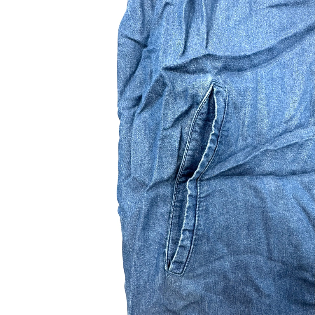 Style & Co. Sleeveless Denim Chambray Shirt Dress