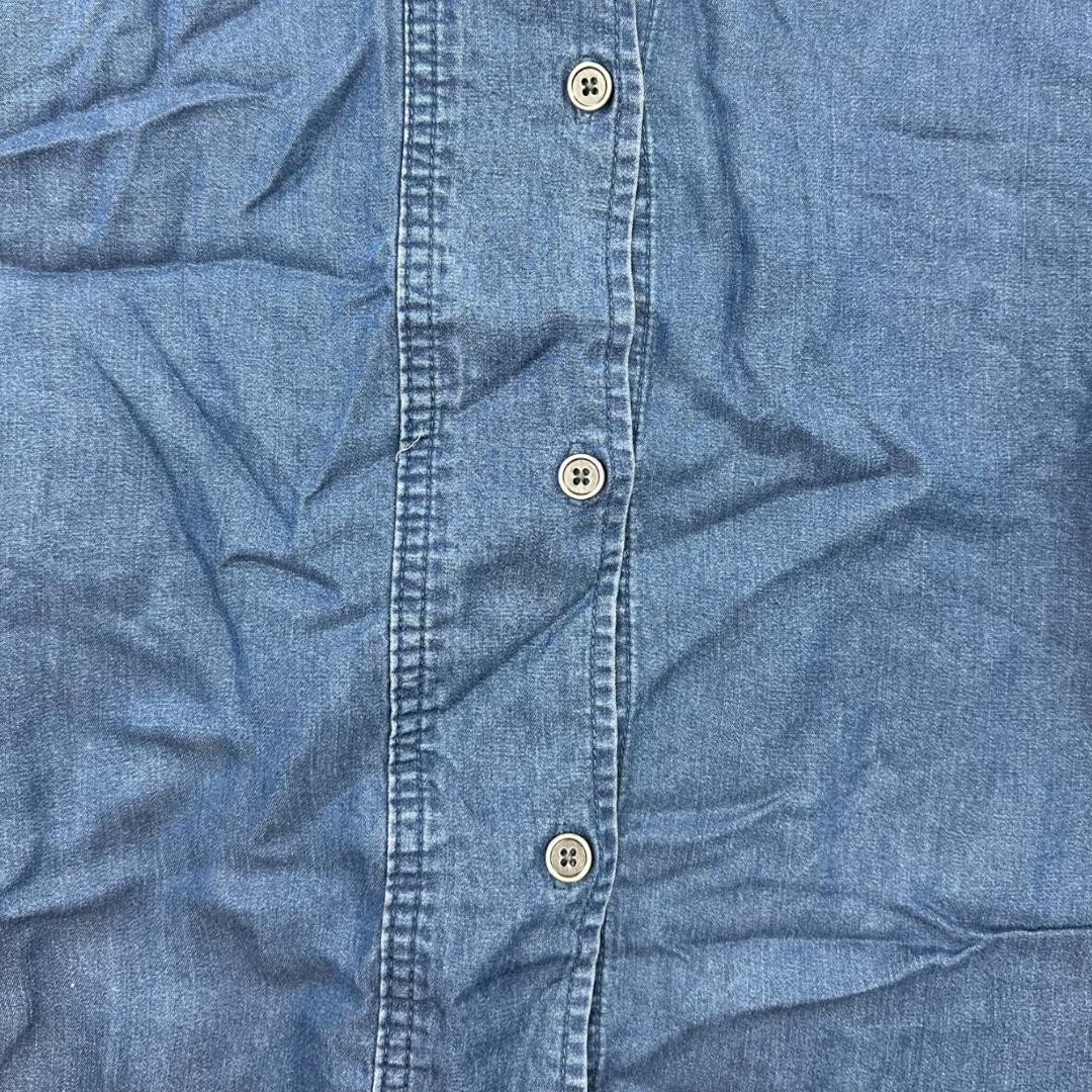 Style & Co. Sleeveless Denim Chambray Shirt Dress