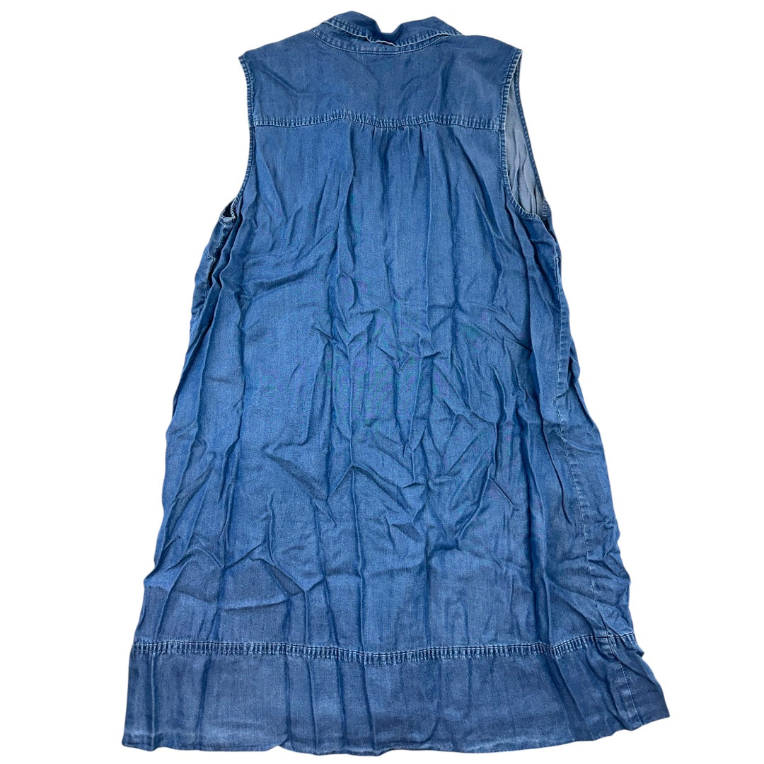 Style & Co. Sleeveless Denim Chambray Shirt Dress
