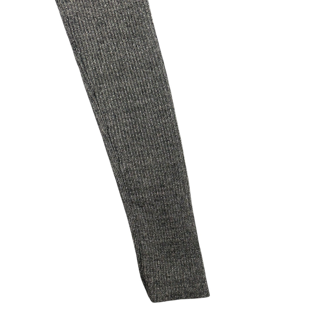 Faded Glory Ribbed Grey Turtleneck Long Sleeve