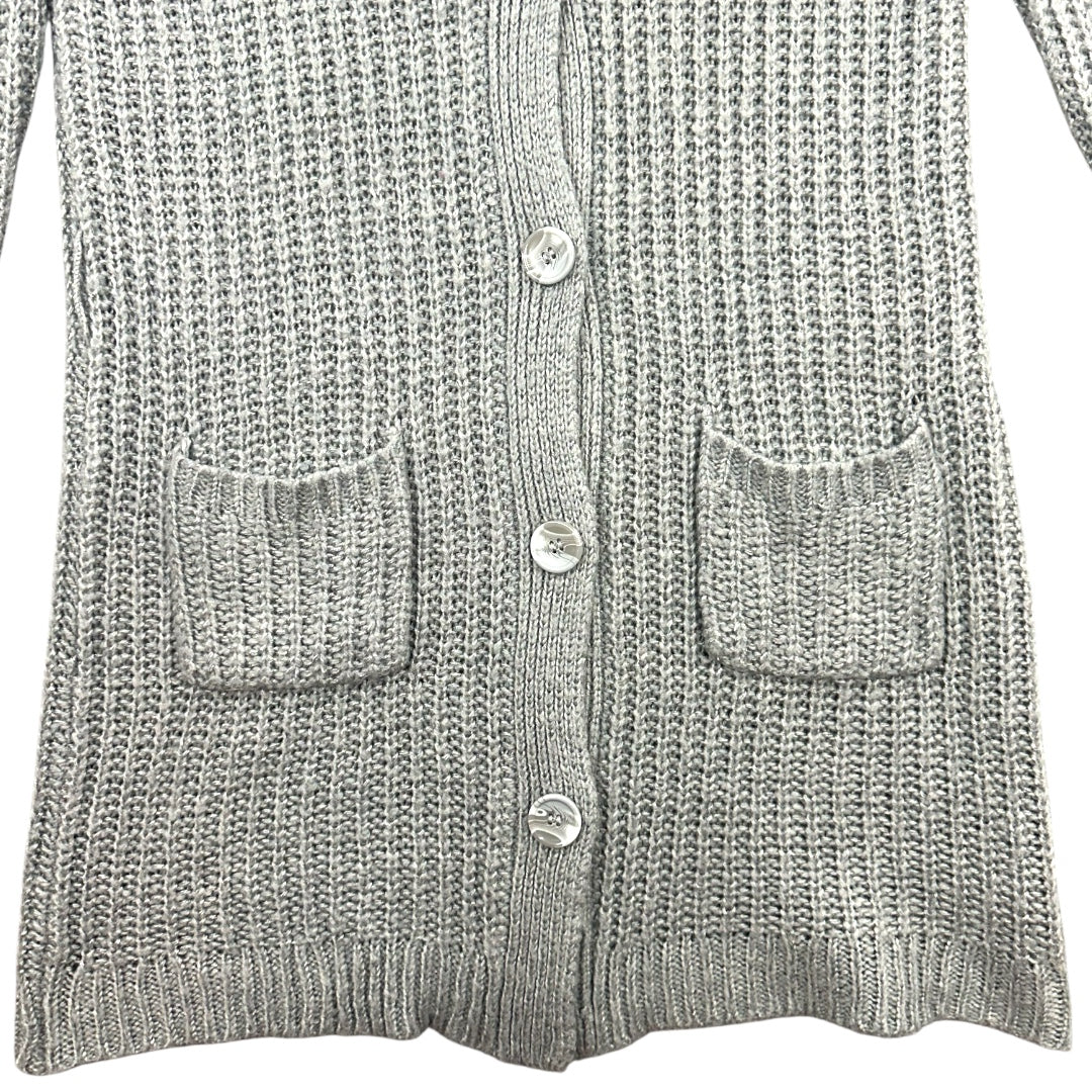 Faded Glory Long Knit Button Up Cardigan