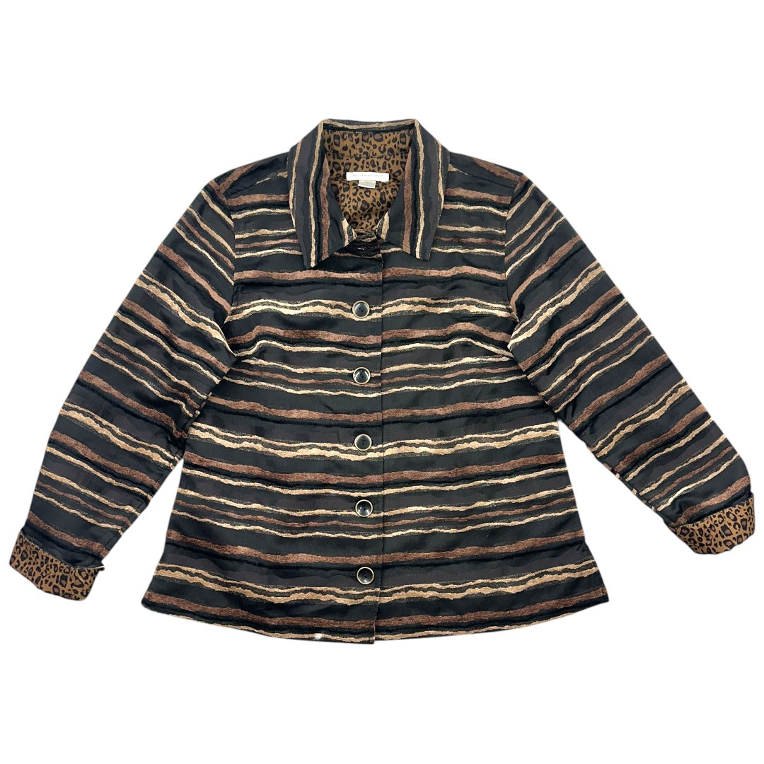 Christopher & Banks Textured Tapestry Shacket
