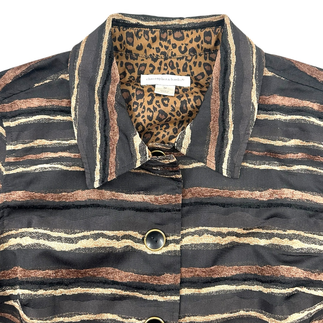 Christopher & Banks Textured Tapestry Shacket